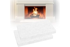 Sudnsadaks 2 Pezzi Fibra Ceramica, Lana di Ceramica per Bioetanolo, Spugna Ceramica Camino, Spugna Camino Bioetanolo Biocaminetto per Camini da Tavolo Interni, Bio-etanolo, Fornello Alcool