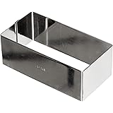 Ibili 722712 Rettangolare Stampi in Acciaio Inox, 12 x 6 x 4.5 cm