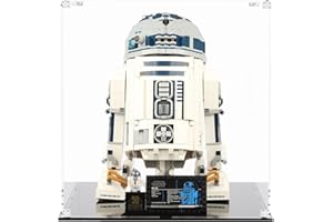 ICUANUTY Vitrine en acrylique pour Lego 75308 R2D2, vitrine anti-poussière pour modélisme de collection (vitrine uniquement)