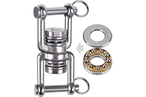 BENELABEL Besthouse krętlik obrotowy z 2 łożyskami kulkowymi, obrót o 360°, hak na huśtawkę ze stali nierdzewnej SUS304, bezpieczny i cichy, do obracania wiszących foteli, worków bokserskich, huśtawek