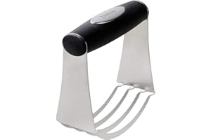 Deiss PRO Mélangeur à Pâtisserie Professionnel – Coupe-Pâte Inox avec 5 Lames - Poignée Antidérapante – Lavable au Lave-Vaisselle