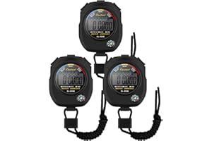 Sports Stopwatch Timer, BROTOU Professional Digital Stopwatch with Calendar Alarm Compass, Multi Handheld Stopwatch Timer for Swimming Running Football Fitness Coaches Referee (3)