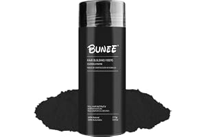 Bunee Hårfiber Svart 27. för Män, Hair Fiber Concealer mot Håravfall