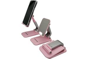 PUTOAHAO Rose Support Tablette,Portable Support Telephone Bureau,Porte Tablette,Support Téléphone Bureau pour IPhone 14 13 12 11 Pro Max Mini Plus,Xiaomi,Samsung Galaxy,Huawei,iPad Mini,Smartphone