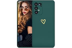 Kaywzo Funda para Samsung Galaxy S10 Lite,Carcasa de Suave Silicona con Patrón del Corazón,Diseño Minimalista,Ultradelgado Lindo Mujeres Phone Case Cover,Verde