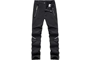 BWBIKE Męskie Zimowe Gruby Polar Ciepłe Spodnie Wiatroszczelne Wodoodporne Spodnie Wędrówki Spodnie Soft Shell Męskie