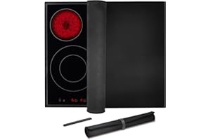 KITCHENRAKU KR Copertura per piano cottura, paraspruzzi cucina, protezione per piani cottura in vetroceramica, tappetino antipolvere per piani cottura a induzione per proteggere dai graffi (61x53cm)