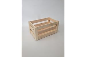 Decocraft WOODEN CRATE PLAIN WOOD DECOUPAGE BIG MAKE IT VINTAGE (PD31)