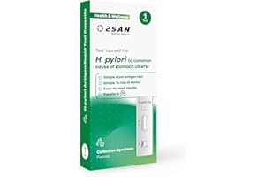 2San H. Pilory Home Test Kit, Fast & Accurate Stool Antigen Detection in 10 Mins, Easy at-Home Stomach Ulcer Screening for Helicobacter Pylori, Includes All Testing Materials, No Prep Needed