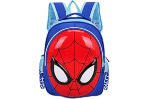 Lemotoy Sac à dos pour enfants garçons et filles, spider-man enfant léger réglable de 11 pouces pour l'école primaire Livre dans le sac à dos - 31 x 25 x 11 cm