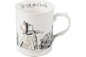 V&A Filiżanka Alice in Wonderland 400 ml czarno-biała porcelana Creative Tops