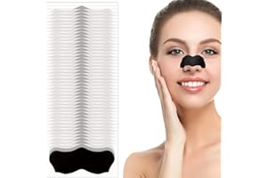 VQEOEOT Mitesserentferner Stripes, 100 Stück Nosestripes Mitesser, Pore Strips for Blackheads, Mitesser Entferner, Nosestripes Blackheads, Reinigungs-Strips für Nase, für Männer und Frauen, Schwarz