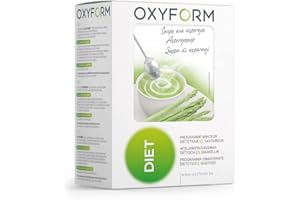 OXYFORM BY OXYLENT Oxyform Dieta Zuppa Asparagi I set 2 Confezioni Economiche (12 pasti) I 86 Kcal per Zuppa Proteica I Preparato in Polvere I Basso Contenuto di Grassi Calorie Zuccheri I Arricchita Vitamine