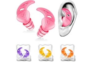 ANANJY Tapones para los Oídos para Natación - 4 Pares de Tapones de Silicona Suave Reutilizables para Nadar, Perfectos para el Surf, el Buceo, la Piscina, la Ducha y Otros Deportes Acuáticos