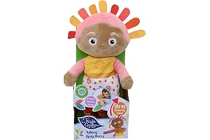 In the Night Garden Upsy Daisy Talking Teddy Bear, Cbeebies Cute & sensory toys. Comforting sounds. Kids Toys & Baby toys 0-6 months, Pink