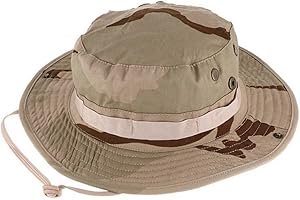 OAREA Camouflage Hunter Bonnie Chapeau Soleil à Bord Rond Bonnet Bonnet Caché Jungle Sport Casquettes de Combat Large Bord Seau Sniper Camping Randonnée