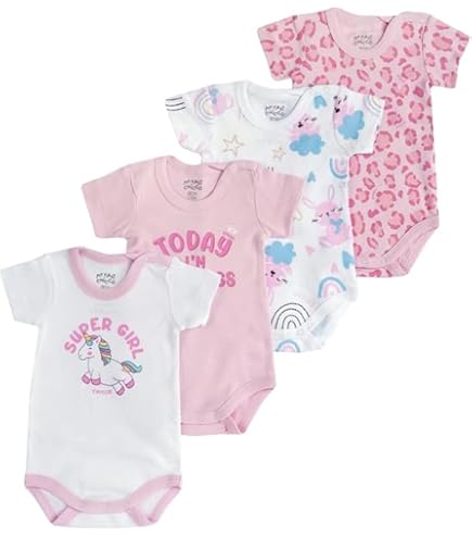 Body In Bambù Organico Per Bambino Bamboom - Mezza Manica, Taglia 6 Mesi, Made In Italy, Con Clip Pratiche