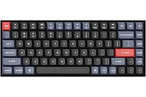 Keychron Tastiera meccanica senza fili K2 Pro QMK/VIA, interruttore K Pro sostituibile a caldo con 75% di layout Macro programmabili,copritasti in PBT Tastiera cablata per Mac Windows Linux