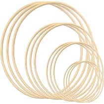 16 Anneaux En Bois Pour Attrape-rêves - 4 Tailles (8cm à 20cm) - DIY Déco