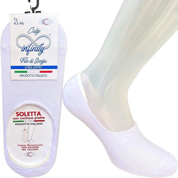 Calzini Invisibili Donna 4 Paia - 98% Cotone Morbido Con Silicone Antiscivolo E Microrete - Foto 7