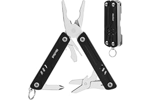 NexTool TSA Multitool, Mini Sailor Lite Multi Tool 11 in 1, Multitools with Scissors, Screwdriver, Camping Accessories for DIY, Fishing, Birthday/Christmas Gifts for Dad-Black