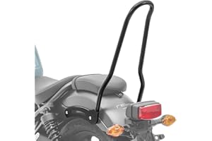 Schienale Sissy bar compatibile con Honda Rebel 500 17-23 Craftride Tampa nero