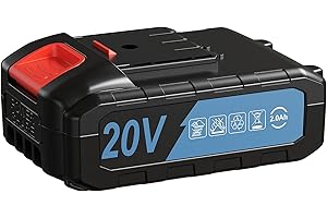 FAHEFANA Batería de 20 V para taladro eléctrico, accesorios para cabezales de cepillo Blu