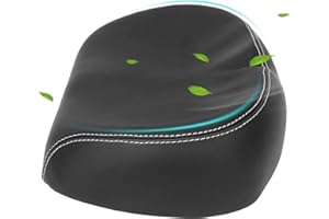 HERCHR Siège de Vélo Confortable Surdimensionné Selle de Vélo en Cuir PU élargir Coussin Mousse de Remplacement de Selle de Vélo Large pour Vélos de Route VTT Vélos d'exercice Vélos Cruiser (Noir)