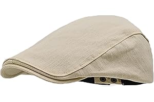 BIGOCO Coppola Basco Berretto Piatto Cotone Uomo Baschi Scozzesi Cappelli Regolabile Irish Flat cap Newsboy Cappello