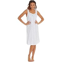 I-Smalls Ladies Floral Nightdress 3 Button Front Pocket