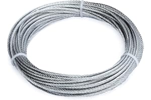 MASIDEF Fune per argani 49 fili diametro 1,8 mm. in acciaio zincato 9 mt.