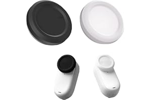 CERFFOOL Objektivdeckel für Insta360 GO 3S Silikon-Objektiv-Schutzhülle für Action-Kamera-Zubehör Staubdicht Kratzfest 2 Stück