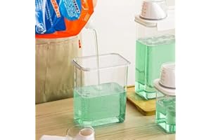 KKPW 2300ml Airtight Laundry Detergent Dispenser with Measuring Cup, Multi-Use Laundry Powder Detergent Dispenser, Washing Powder Container Storage Bucket Detergent Box