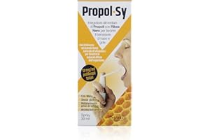 Syrio Integratori Alimentari, Propol-sy Spray Integratore alimentare a base di Propoli, con Ribes Nero e Acerola per le Difese dell'Organismo e il Benessere della Gola, con Miele, flacone spray 30ml