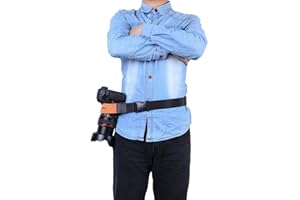 ztowoto Courroie de l'appareil photo Courroie de montage de l'appareil photo Ceinture de montage de l'appareil photo anti-collision Ceinture élastique en nylon pour hommes, femmes et photographes