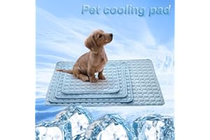 Camiraft Pets Kühlmatte für Hunde Kühldecke，Gel Kühlkissen für Haustiere und Mensch - Hund Katze Kühl Hundedecke Kühlende，Hunde Hundekühlmatte Selbstkühlend mit Ungiftiges，Blau，63 * 50cm