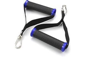 aupawdy 2 Stück Sports Trainingshilfen Trainingsgriffe kabelzug griffe Griffe Für WiderstandsbäNder Für Workout Am Seilzug Kabelzug Oder Kraftturm Expander Bänder Trizeps Trainings