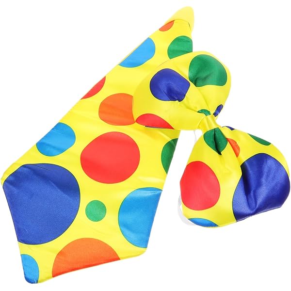 WIDMANN Clown-Krawatte XL – Punkte-Design Für Karneval & Kostümpartys, Mit Gummiband