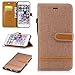 Produktbild Fanryn Schutzhülle / Cover / Handyhülle / Etui für Apple iPhone 6s Plus(5.5 Zoll ) Farbe Spleiß Serie Cowboy Muster Schutzhülse Muster Design Folio Leder Tasche Case Hülle im Bookstyle mit Standfunktion Kredit Kartenfächer,Magnetverschluss Muster Handyhülle – Braun