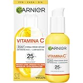 Garnier, S&eacute;rum Facial Iluminador y Anti Manchas 2 en 1, Con 20% Vitamina C y SPF25, No graso, Cl&iacute;nicamente probado, 50 ml | A