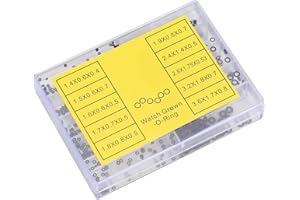 REDXIAO Sellos impermeables de la corona del reloj, Anillo tórico de la corona del reloj, Anillo tórico de goma Cabeza del reloj Anillo impermeable Profesional para hombres Relojes Mujeres Anillos