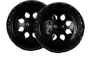 CHILDWEET 2 Piezas Ruedas De Carrito De Compras Ruedas De Cubos De Basura Rueda Del Carro Del Bote De Basura Ruedas De Repuesto Para Cochecito Ruedas Del Bebé El Plastico Paseante