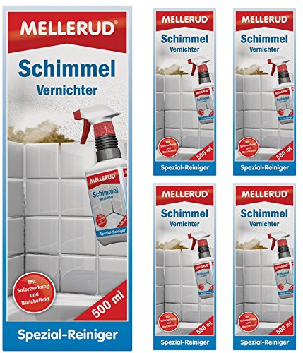 Preisvergleich Produktbild Mellerud 2001000097 Schimmel Vernichter chlorhaltig 5 x 500 ml