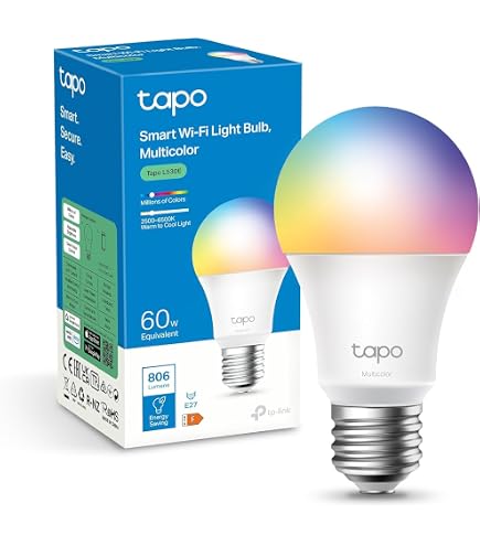 Ampoule Connectée ANTELA E27 9W RGB - Compatible Alexa Et Google Home - 16 Millions De Couleurs - 2 Pièces - Contrôle Vocal Et Appli