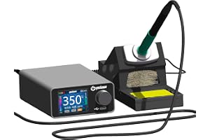 GEEBOON TC22 lödstation kompatibel med 115/210/245/T12 lödspets färgkurvdisplay lödnings-reworkstation (TC22, C245KIT)