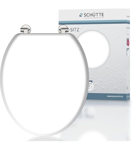 SCHÜTTE Wc-bril houten kern GREY STEEL, toiletbril grijs met softclosemechanisme, geschikt voor vele standaard toiletpotten, maximale belasting van de SCHÜTTE Wc-bril houten kern GREY STEEL, toiletbril grijs met softclosemechanisme, geschikt voor vele standaard toiletpotten, maximale belasting van de