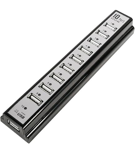 LogiLink UA0085 4-Port Hub USB 2 met Voeding, Zwart
