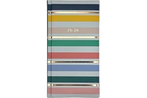 PAULSTORE 2025-2026 Slim Week to View Mid Year Academic Diary Student Teacher Planner (Ombre)