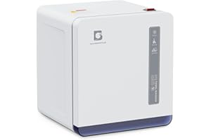 BarberPub Scaldasciugamani con sterilizzatore UV, 8L Scaldabiancheria elettrico per fino a 24 asciugamani, per saloni di parrucchiere e centri estetici, HW208W (Bianco)