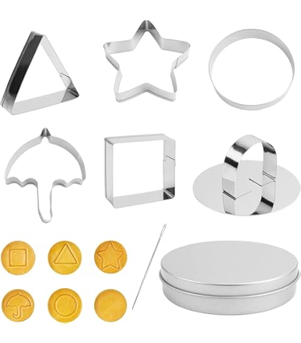 13-teiliges Edelstahl Backset - Süße Ausstechformen Für Kekse & Bonbons